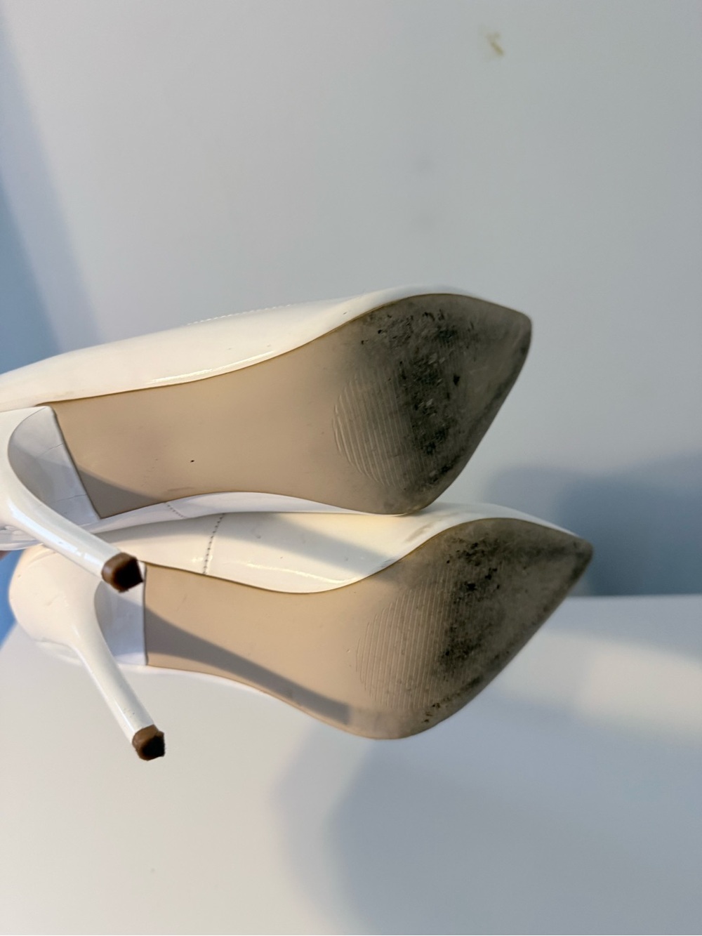 Madden Girl White Patent Pointed-Toe Stiletto Pump - Picture 6 of 6